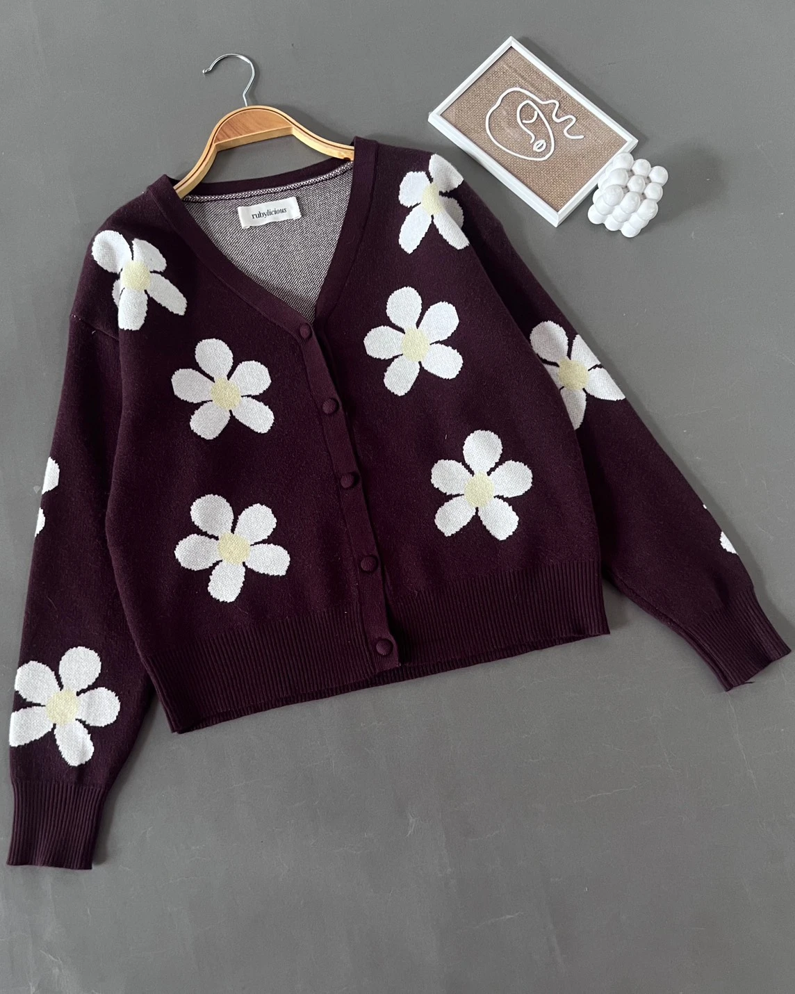 Alternative view of Qelra Cardi Kode 388P Coffee