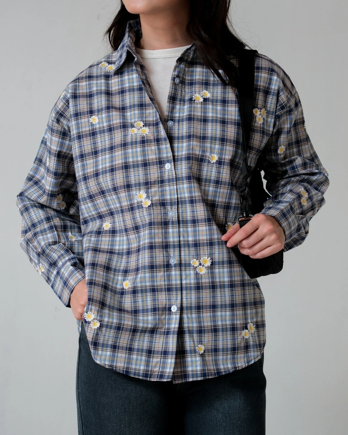 Alternative view of Payne Plaid Shirt Kode 6880 Navy