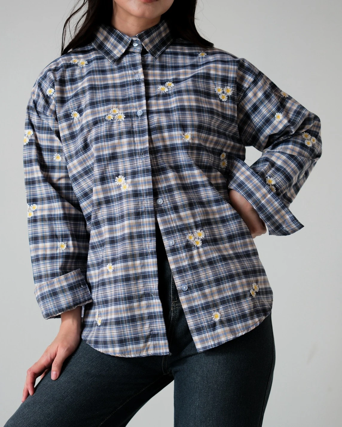 Payne Plaid Shirt Kode 6880 Blue Black