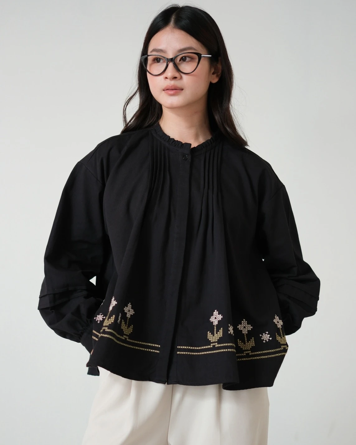 Alternative view of Alonica Shirt Kode 80162 Black
