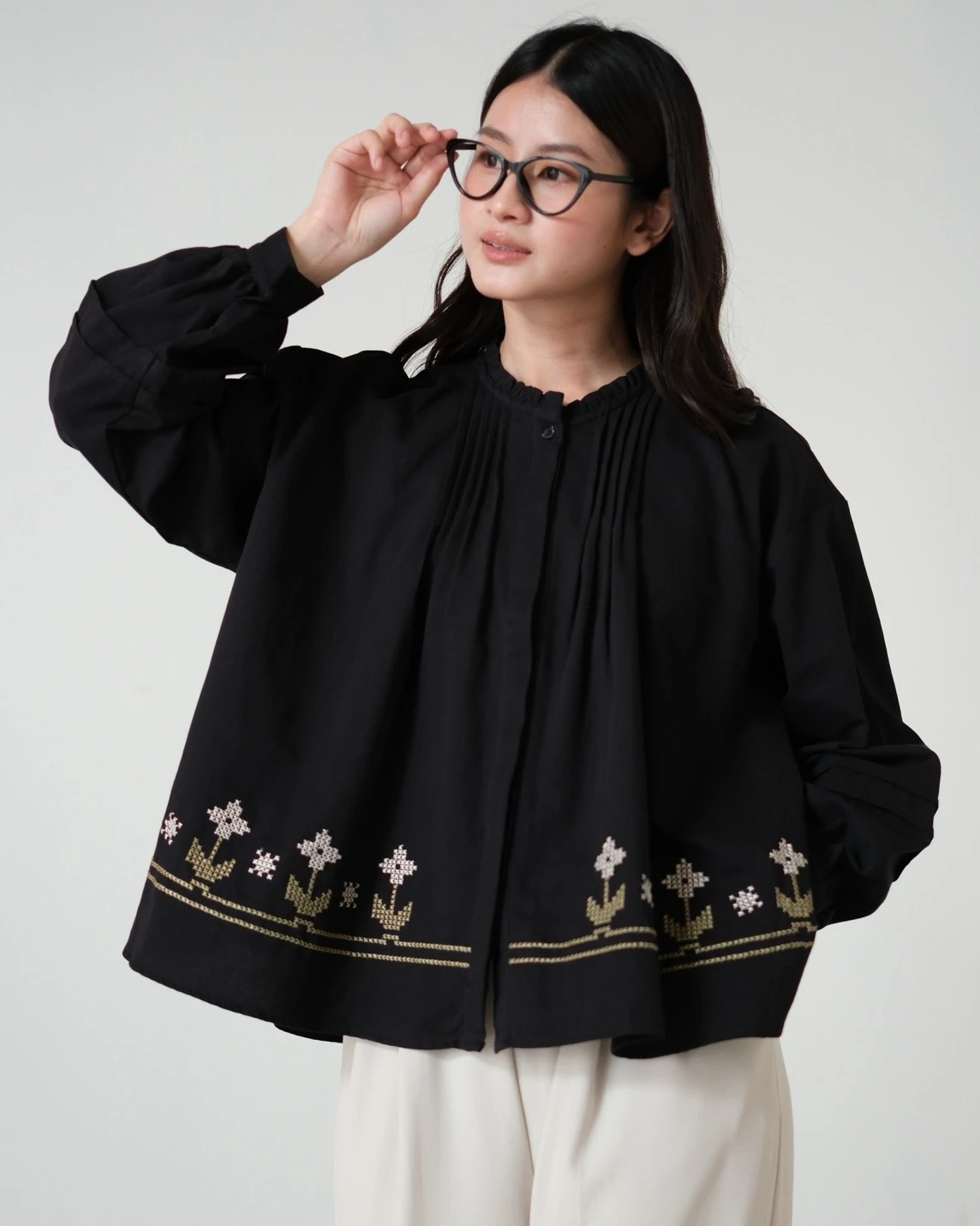 Alonica Shirt Kode 80162 Black