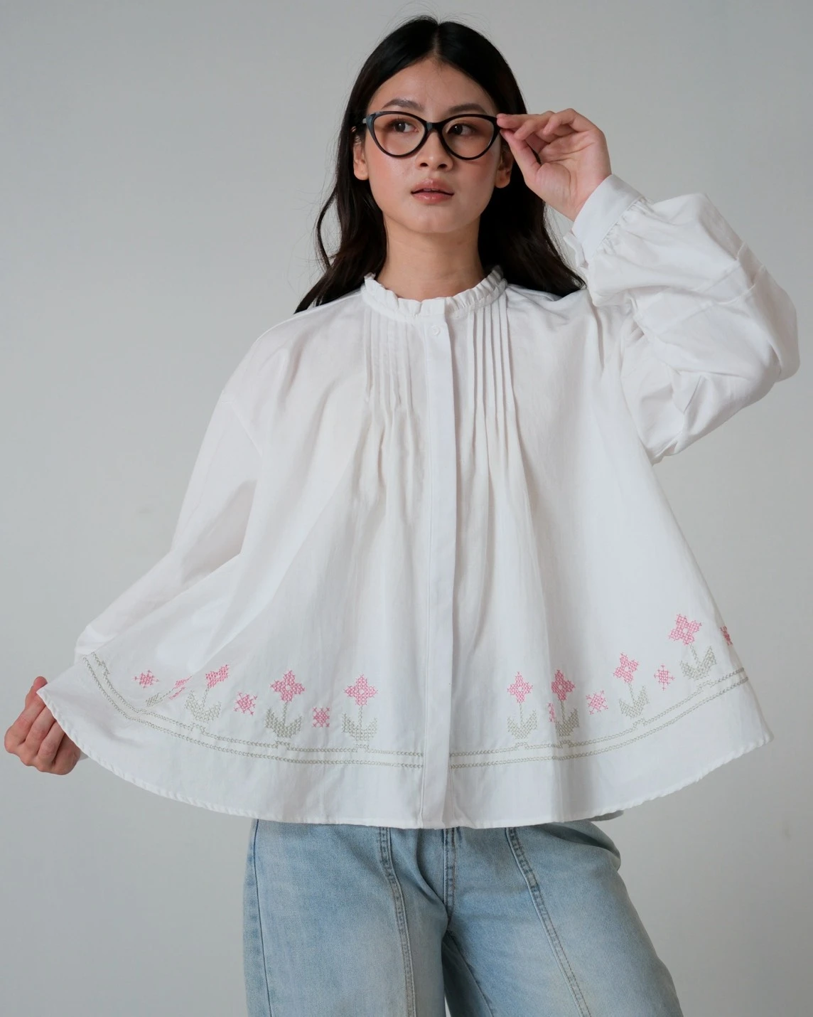 Alonica Shirt Kode 80162 Broken White - Image 3