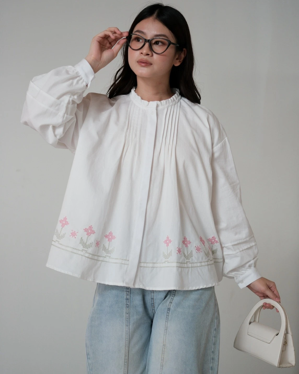 Alonica Shirt Kode 80162 Broken White
