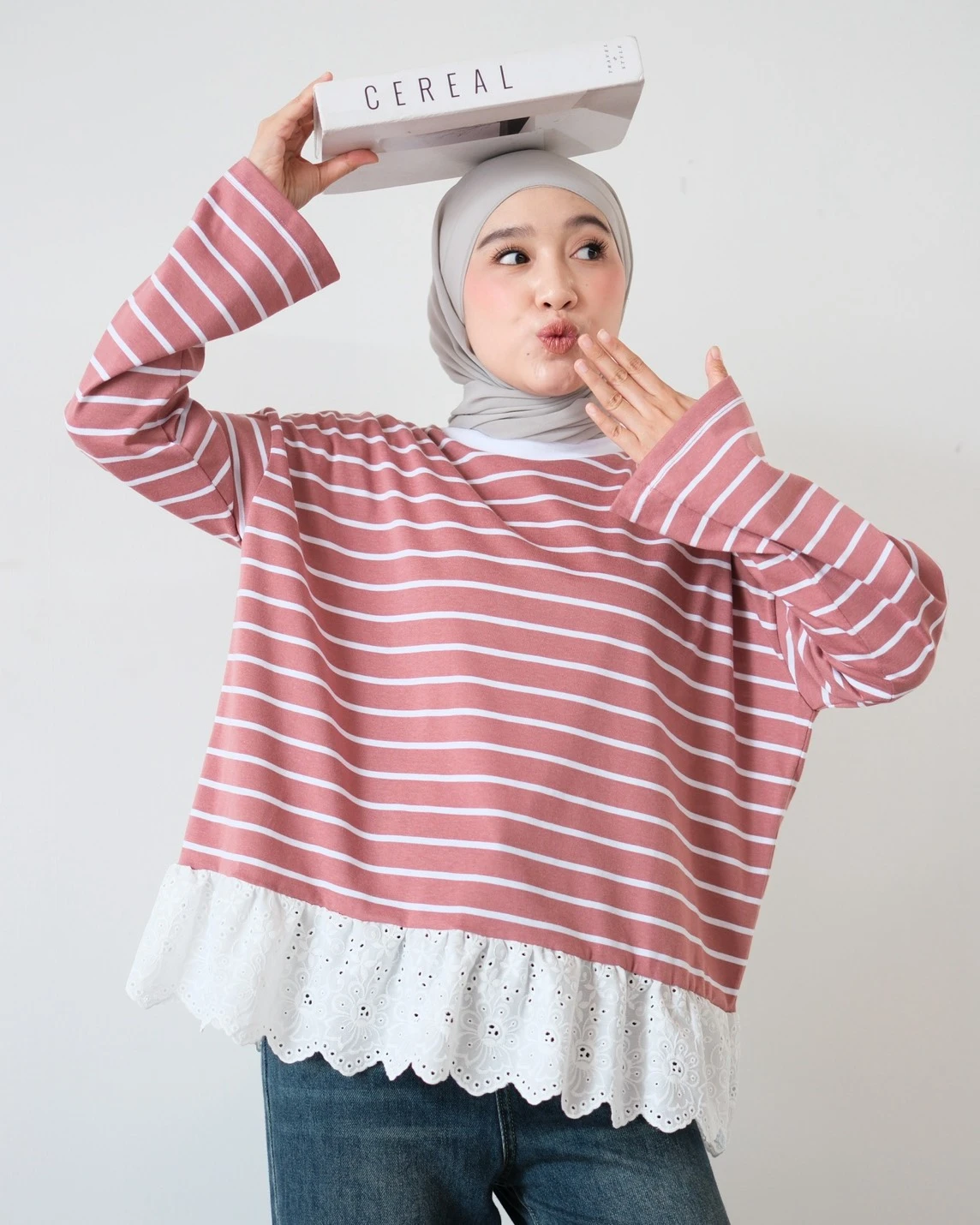 Alternative view of Ohio Longsleeve Dusty Rose-Bw
