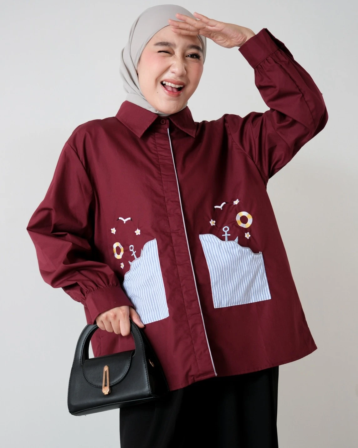 Alternative view of Pina Shirt Red Cherry