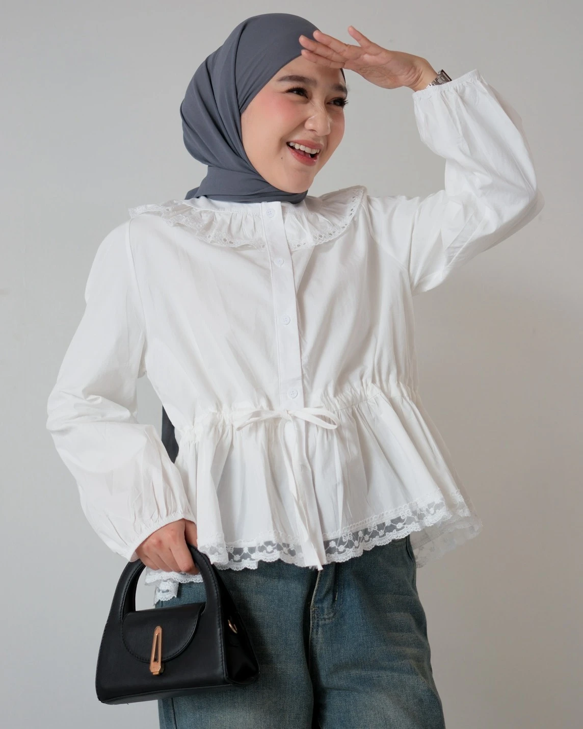 Alternative view of Fonia Shirt Kode 123N White