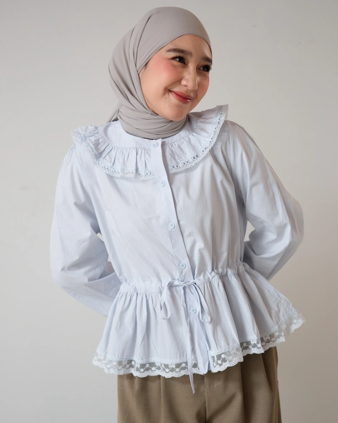 Fonia Shirt Kode 123N Blue