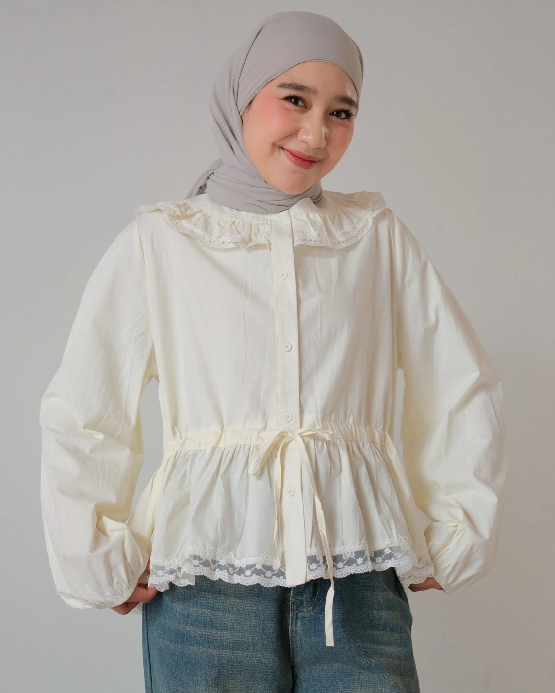 Alternative view of Fonia Shirt Kode 123N Ivory