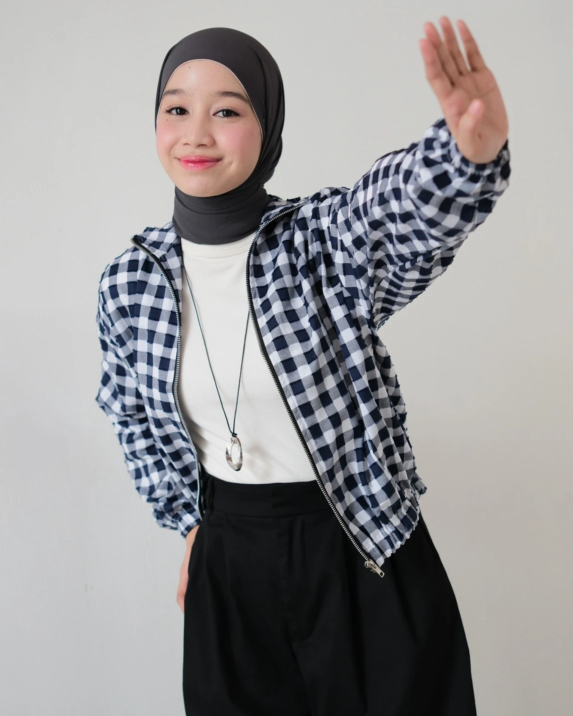 Veryl Plaid Jacket Kode 80527