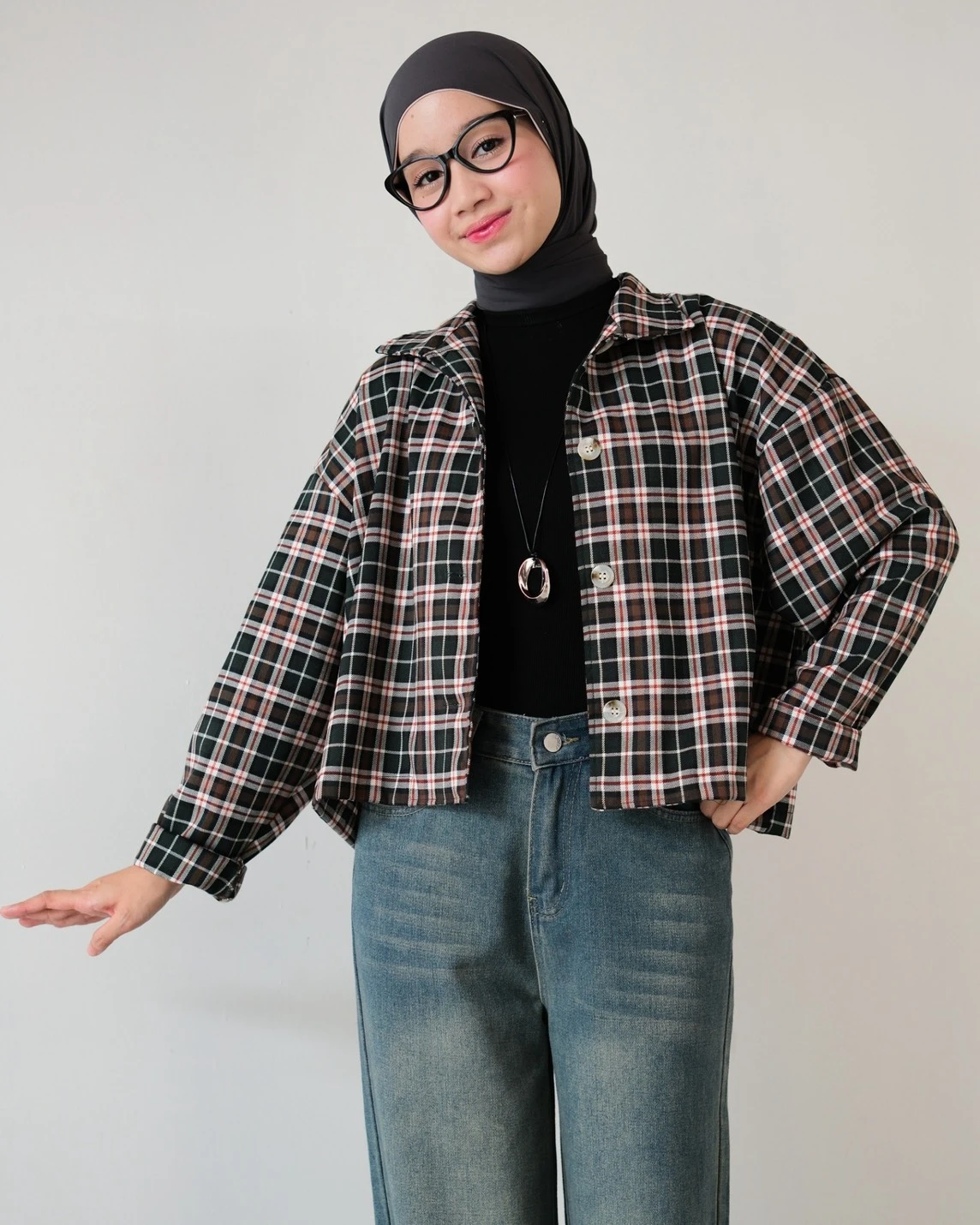 Uzami Plaid Shirt Kode 80530