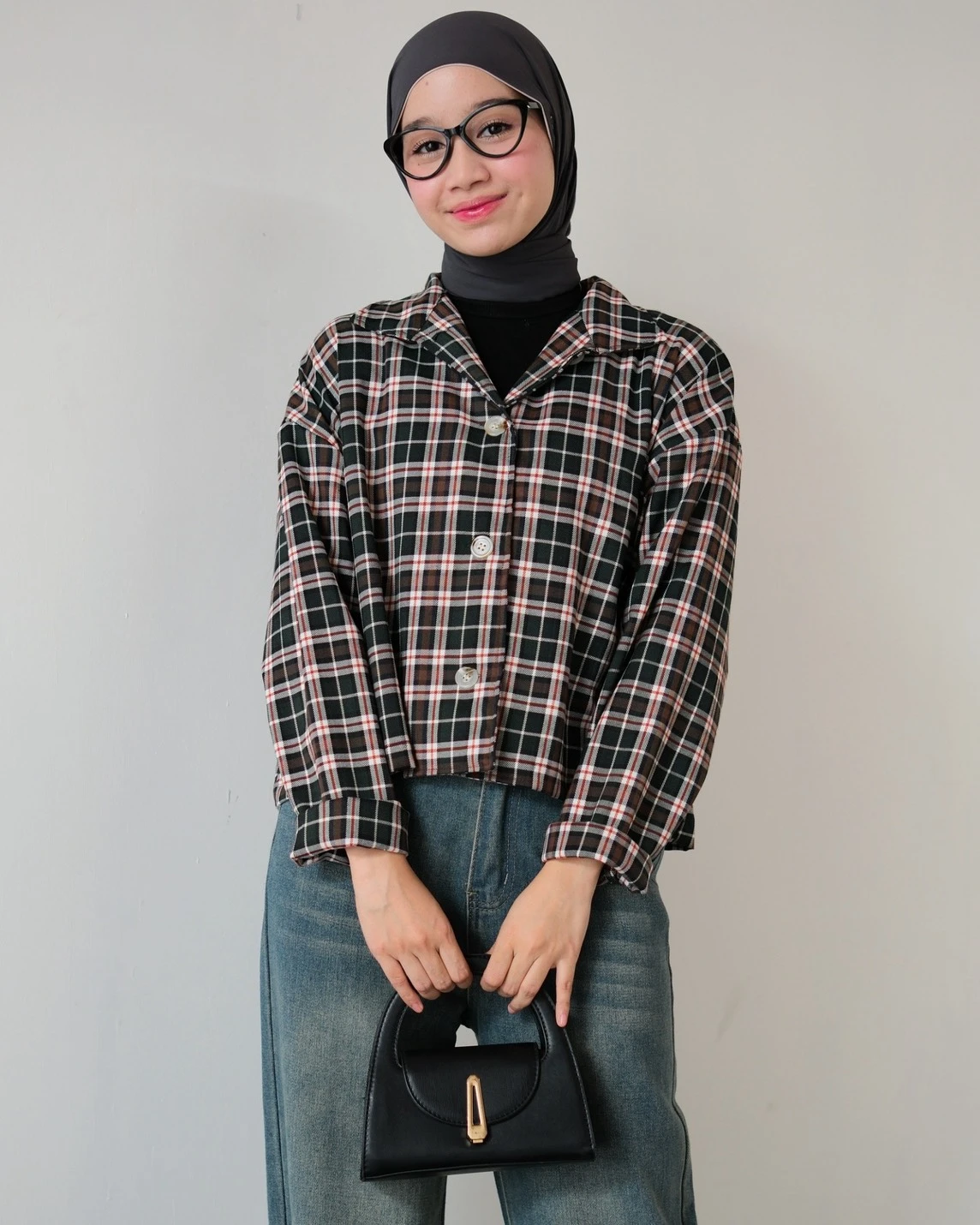 Alternative view of Uzami Plaid Shirt Kode 80530