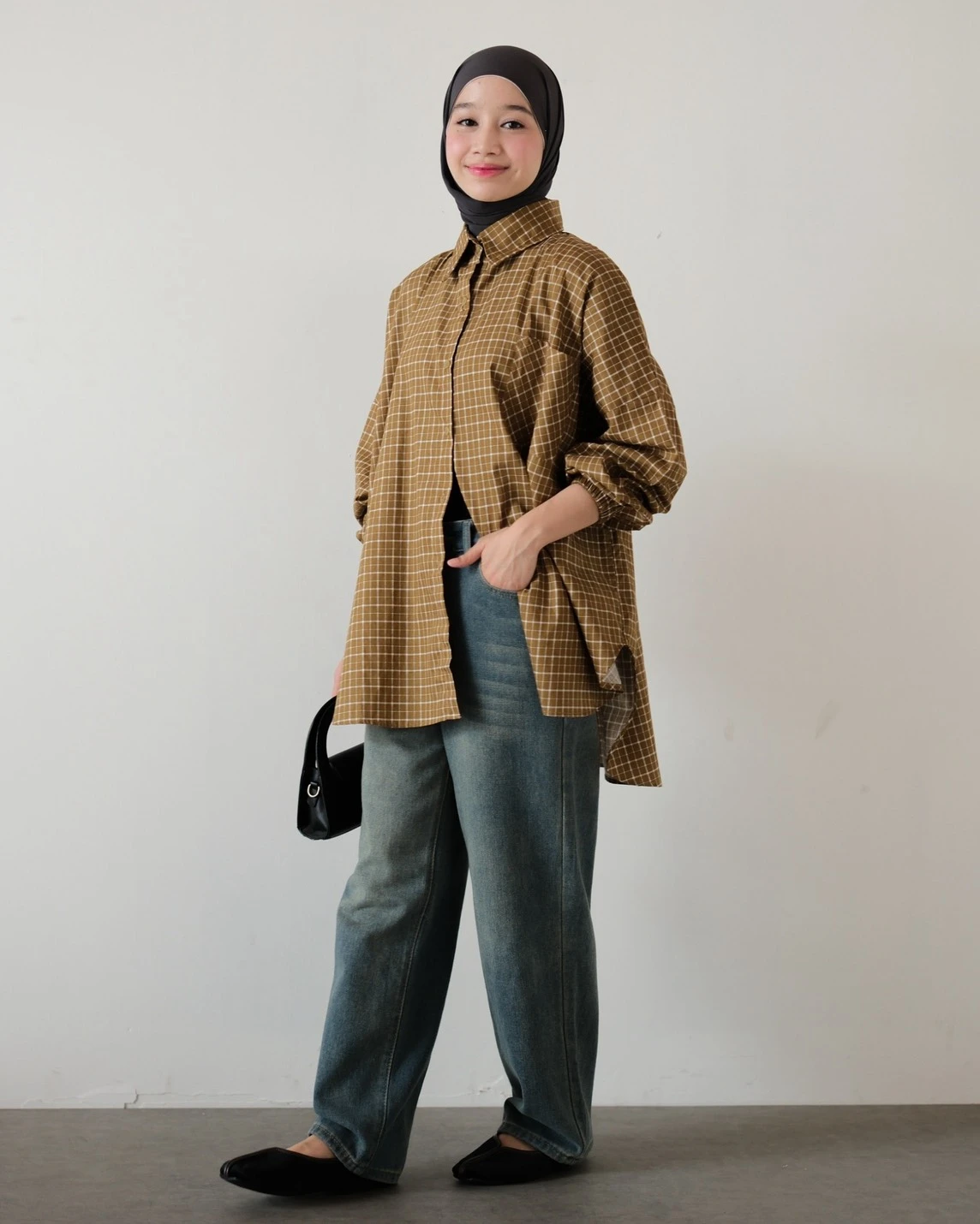 Alternative view of Volca Plaid Shirt Kode 14310 Olive