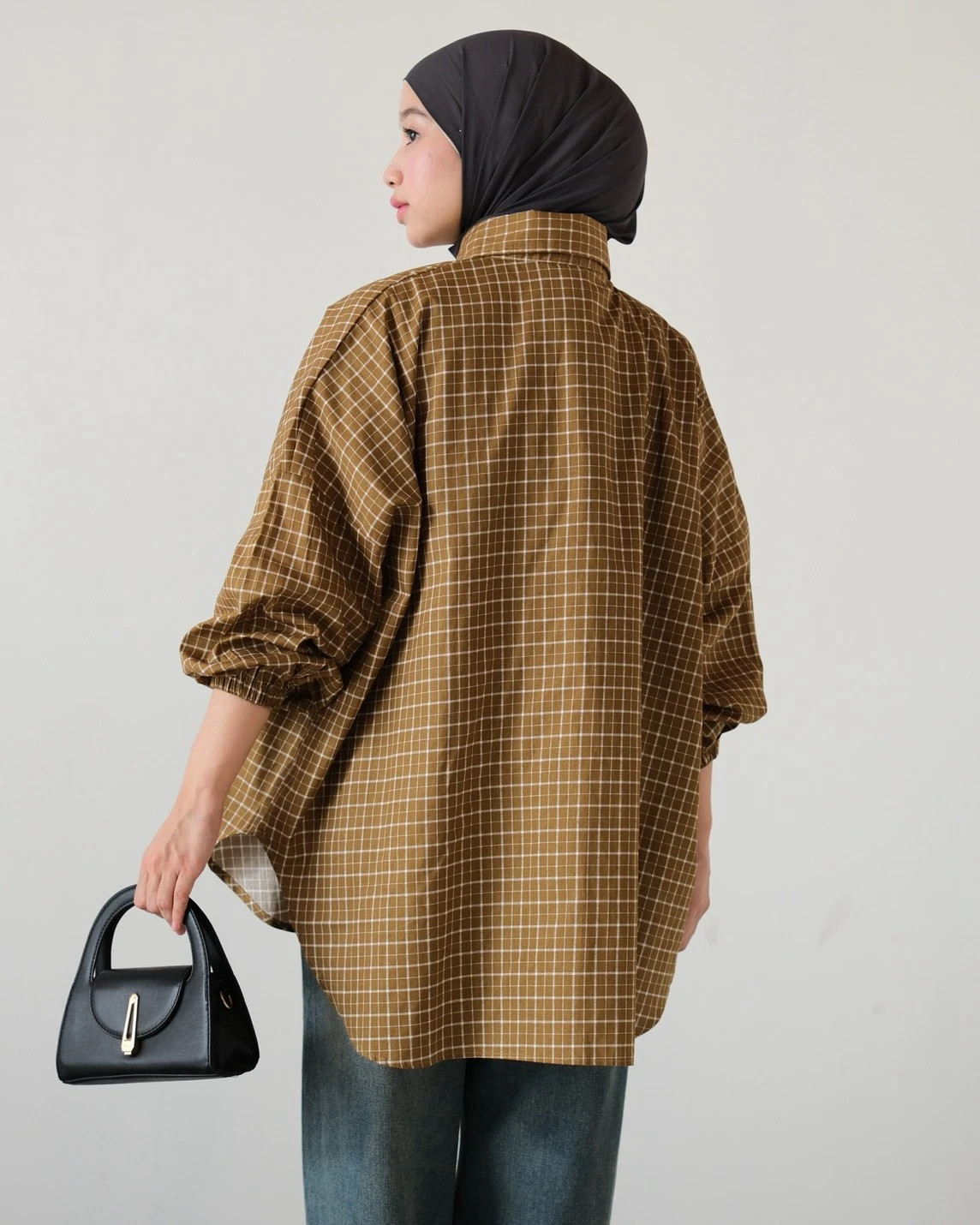 Volca Plaid Shirt Kode 14310 Olive - Image 3