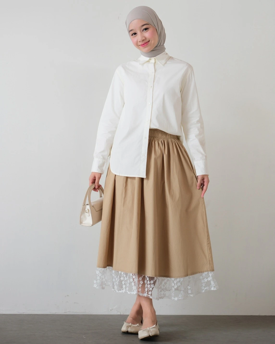 Alternative view of Ucha Skirt Kode 71073 Khaki