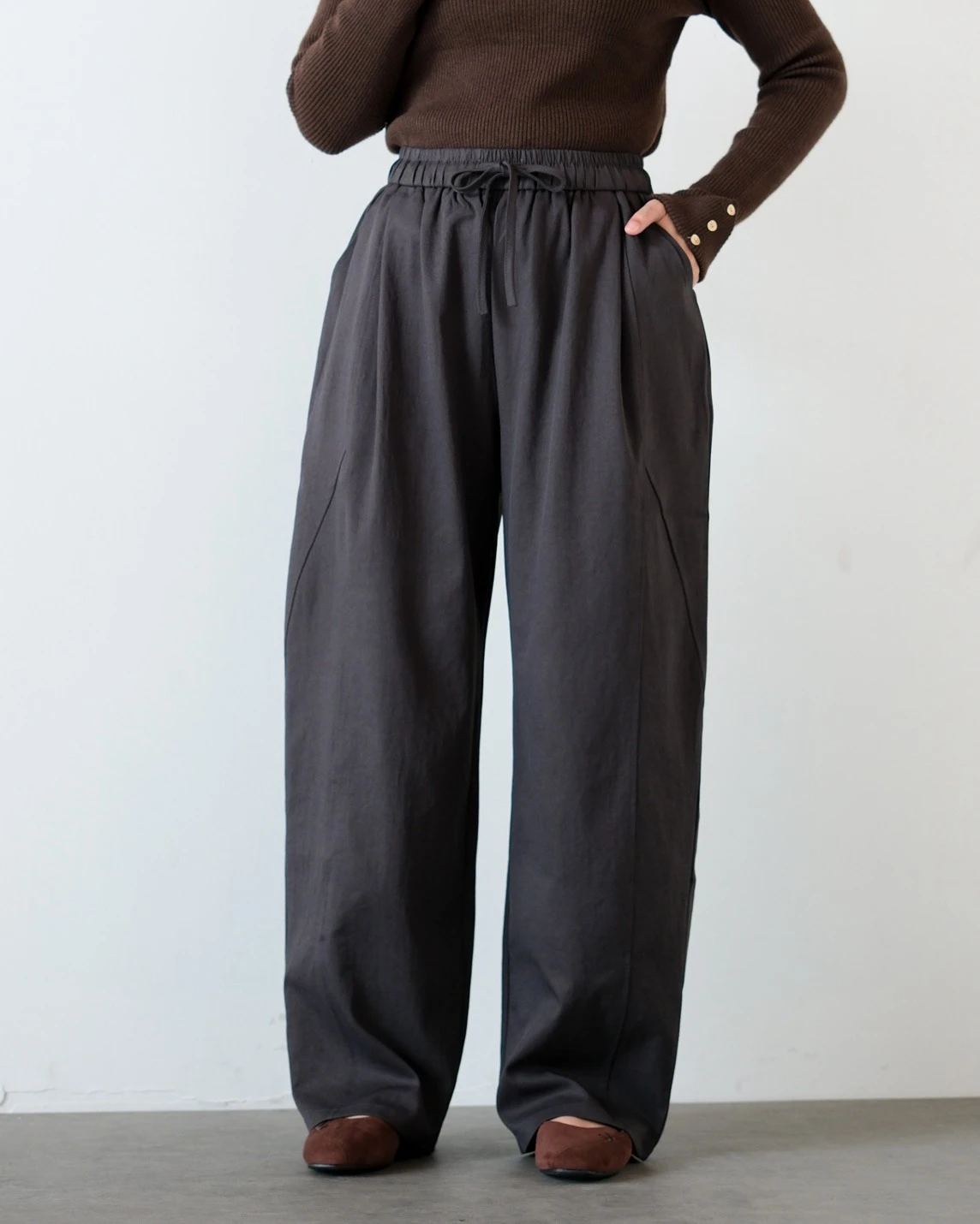 Velga Cullote Pants Kode 97N Dark  Grey