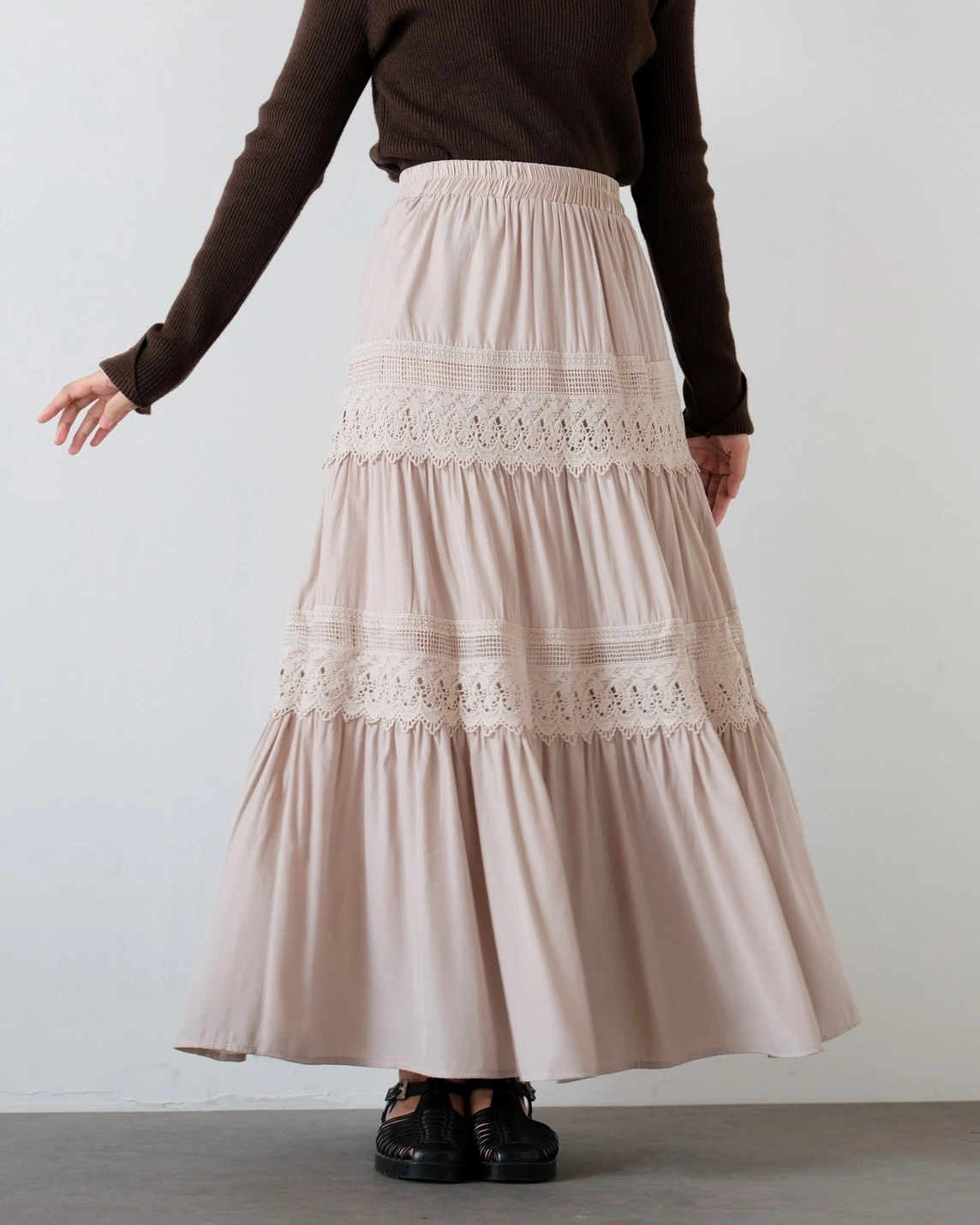 Alternative view of Lodifa Skirt Kode 168N Beige