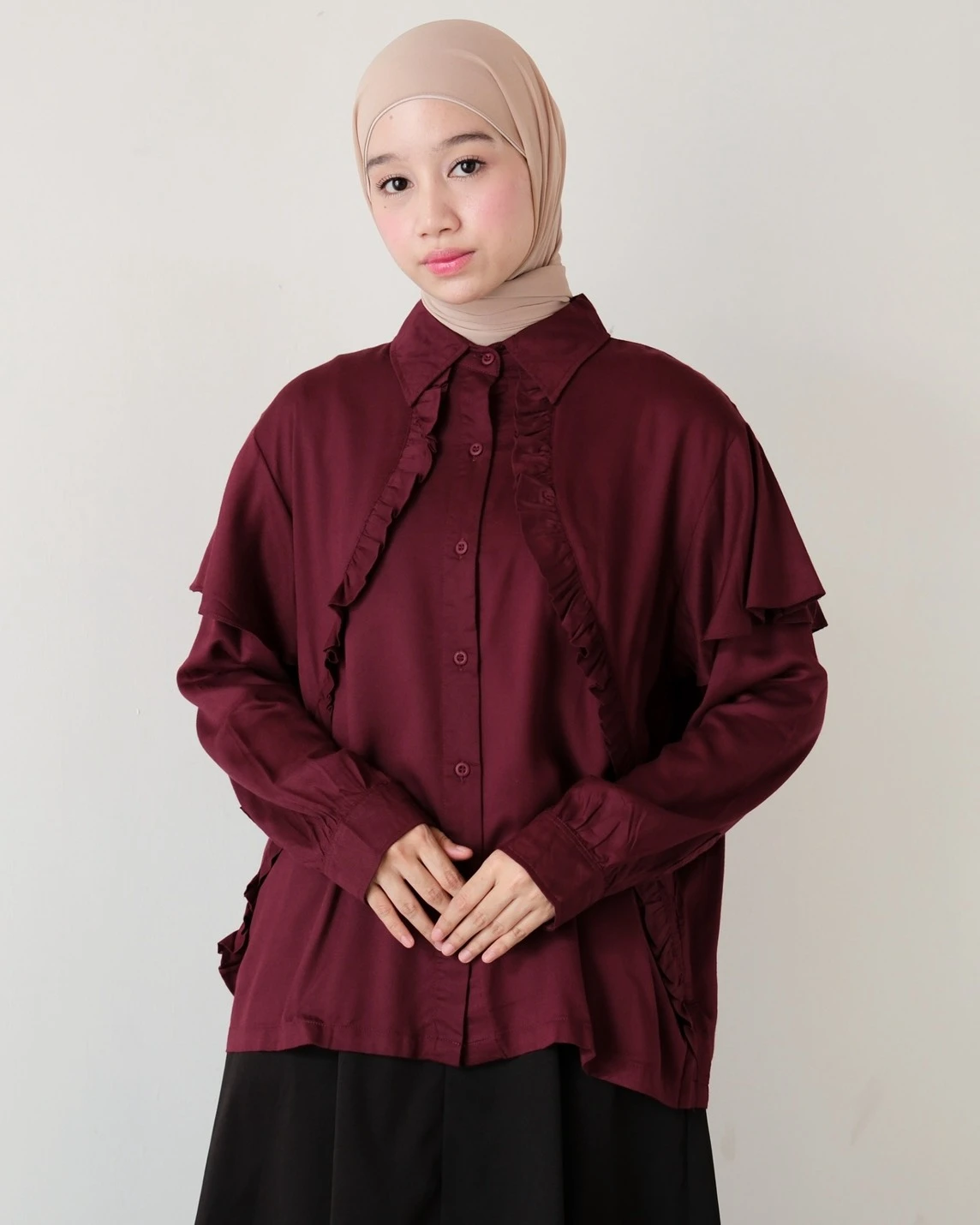 Belisca Shirt Burgundy