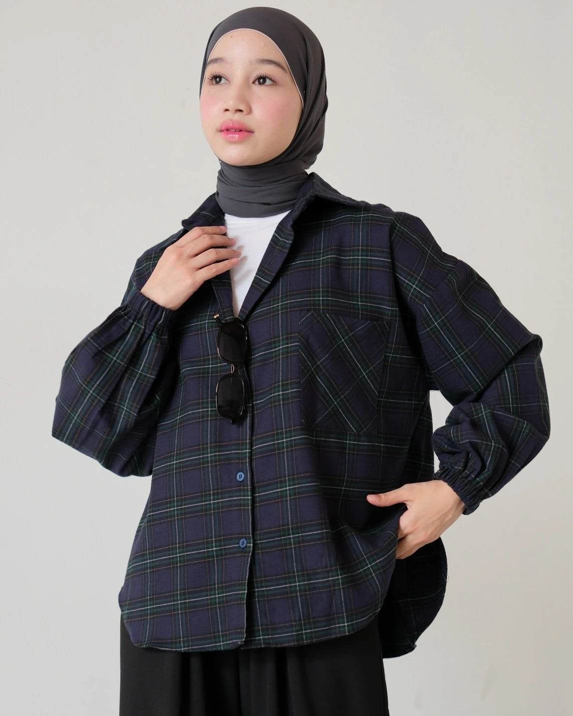 Jenkia Plaid Shirt Kode 71186
