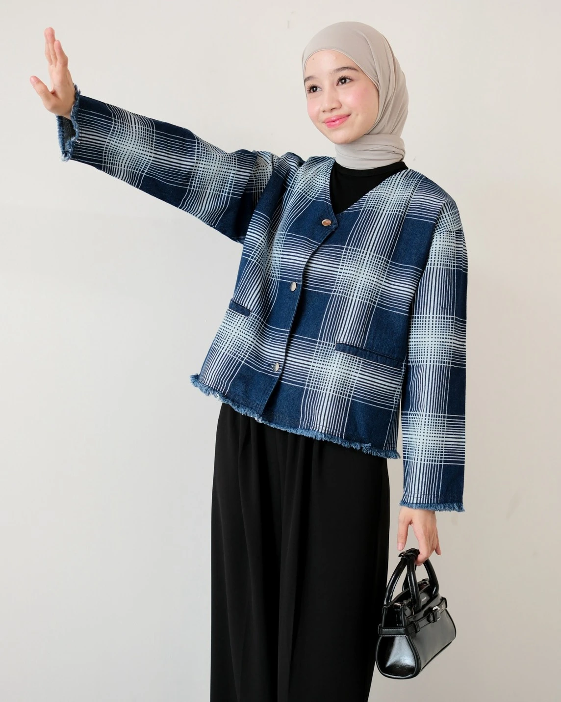 Destry Denim Cardi Kode S1123C Dark Blue