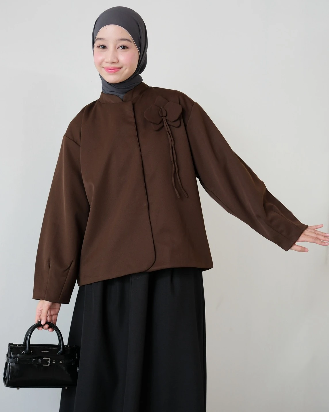 Celvana Blazer Kode 26328 Coffee