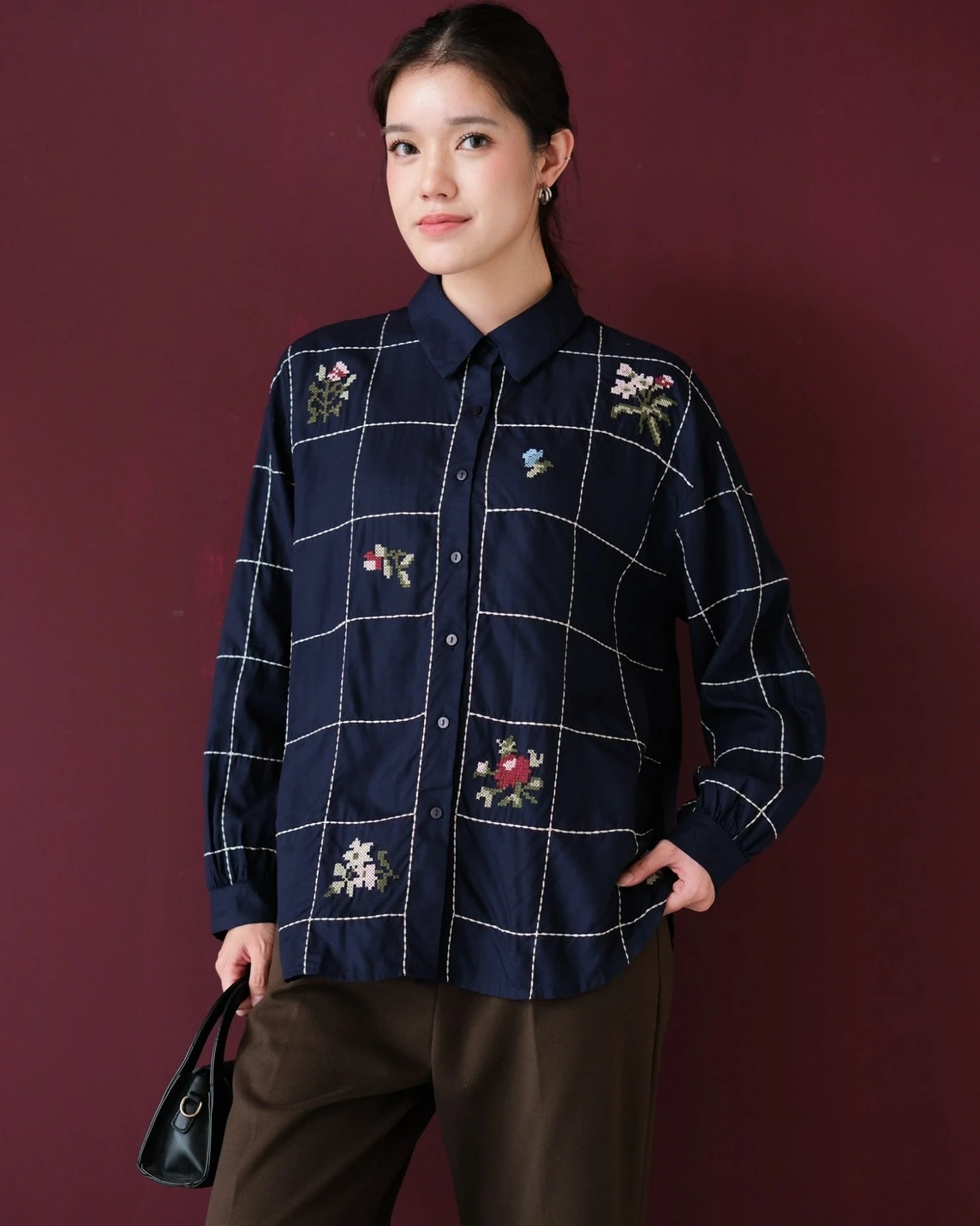 Alternative view of Lyra Shirt Navy