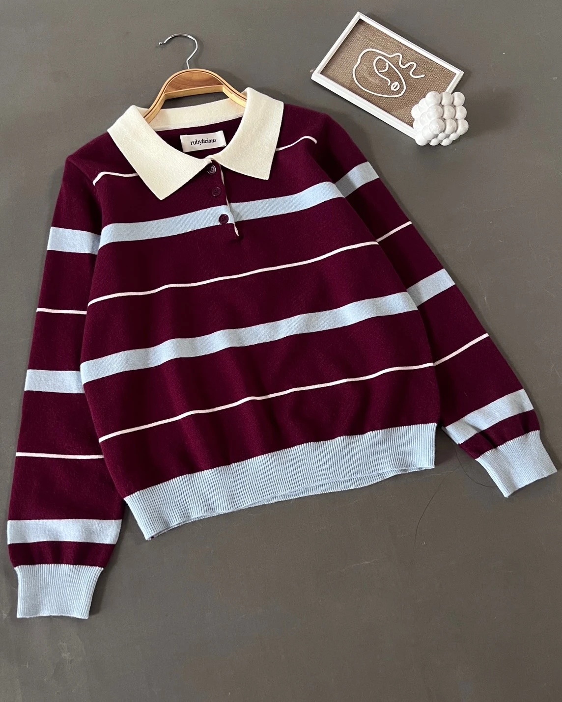 Alternative view of Uqaila Longsleeve Kode 423 O Maroon