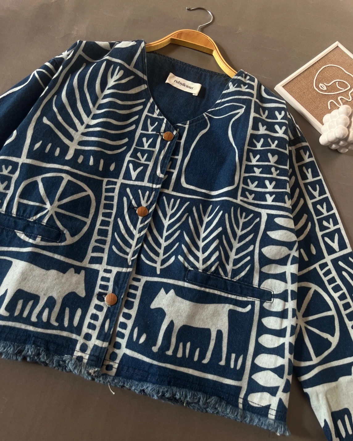 Winka Denim Cardi Kode S1123B Medium Blue