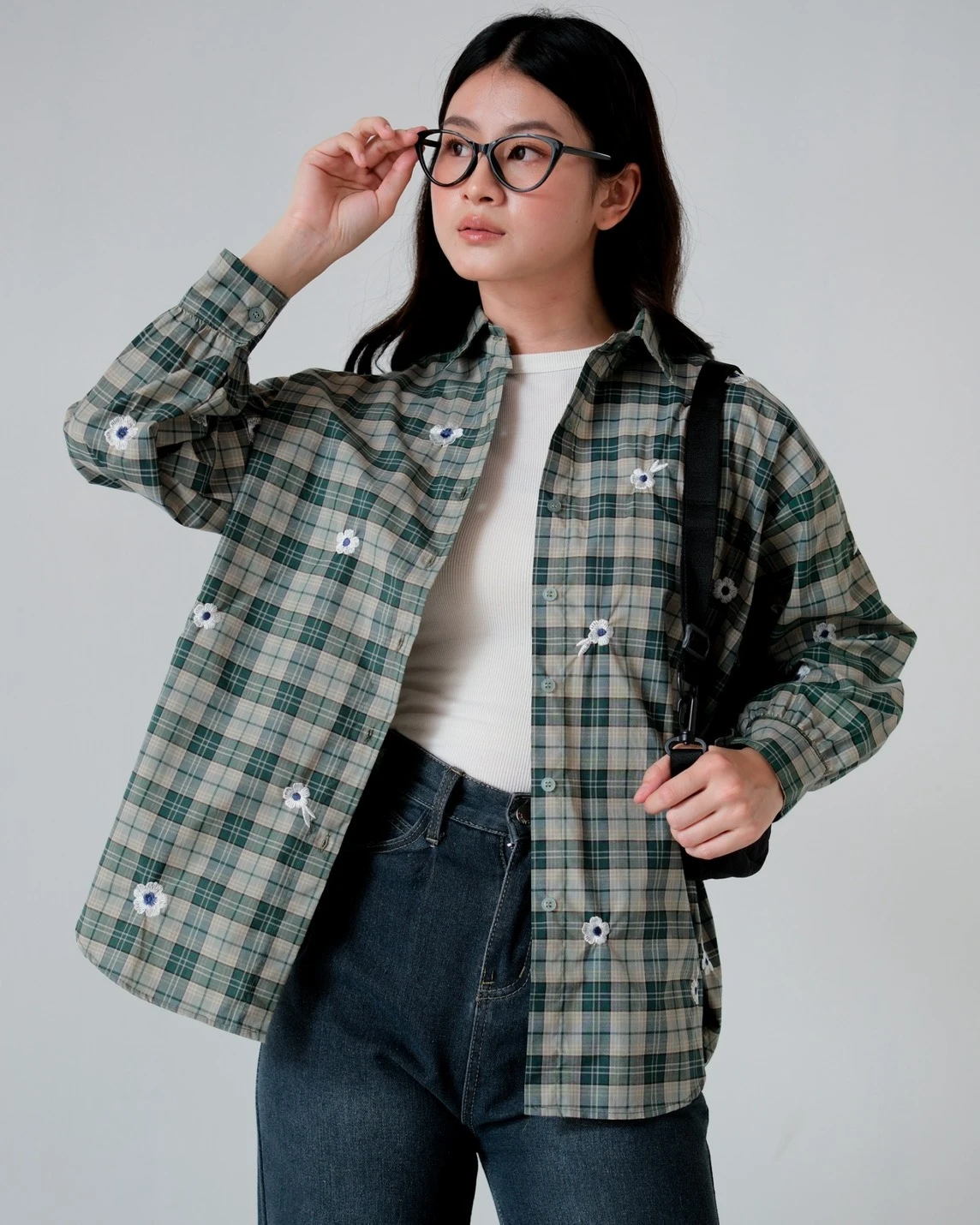 Mola Plaid Shirt Kode 80528 Green