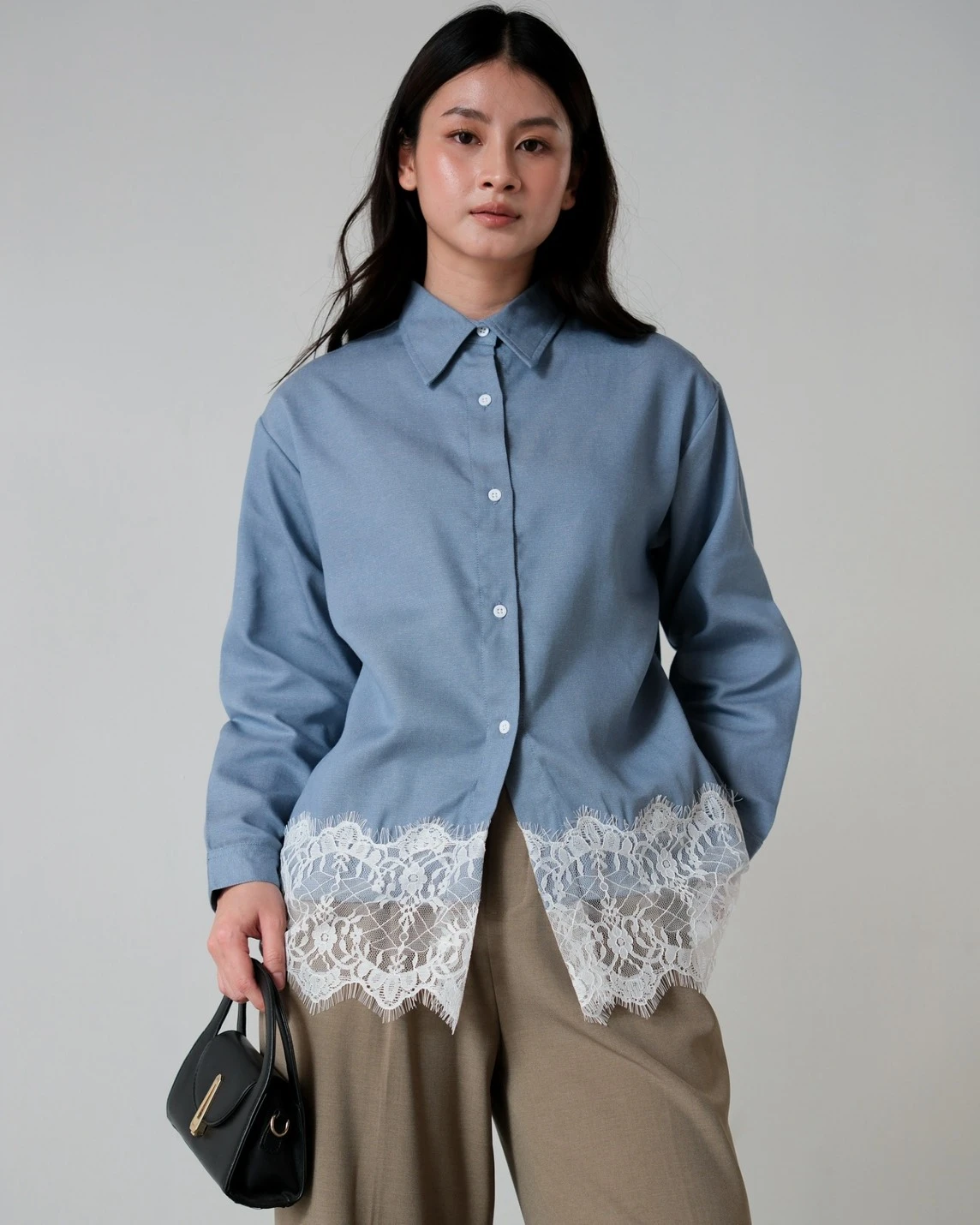 Alternative view of Macika Denim Shirt Kode Ps1101 Light Blue