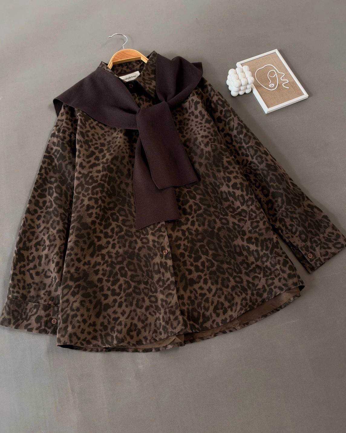 Onata Leopard Shirt Kode 421P Khaki