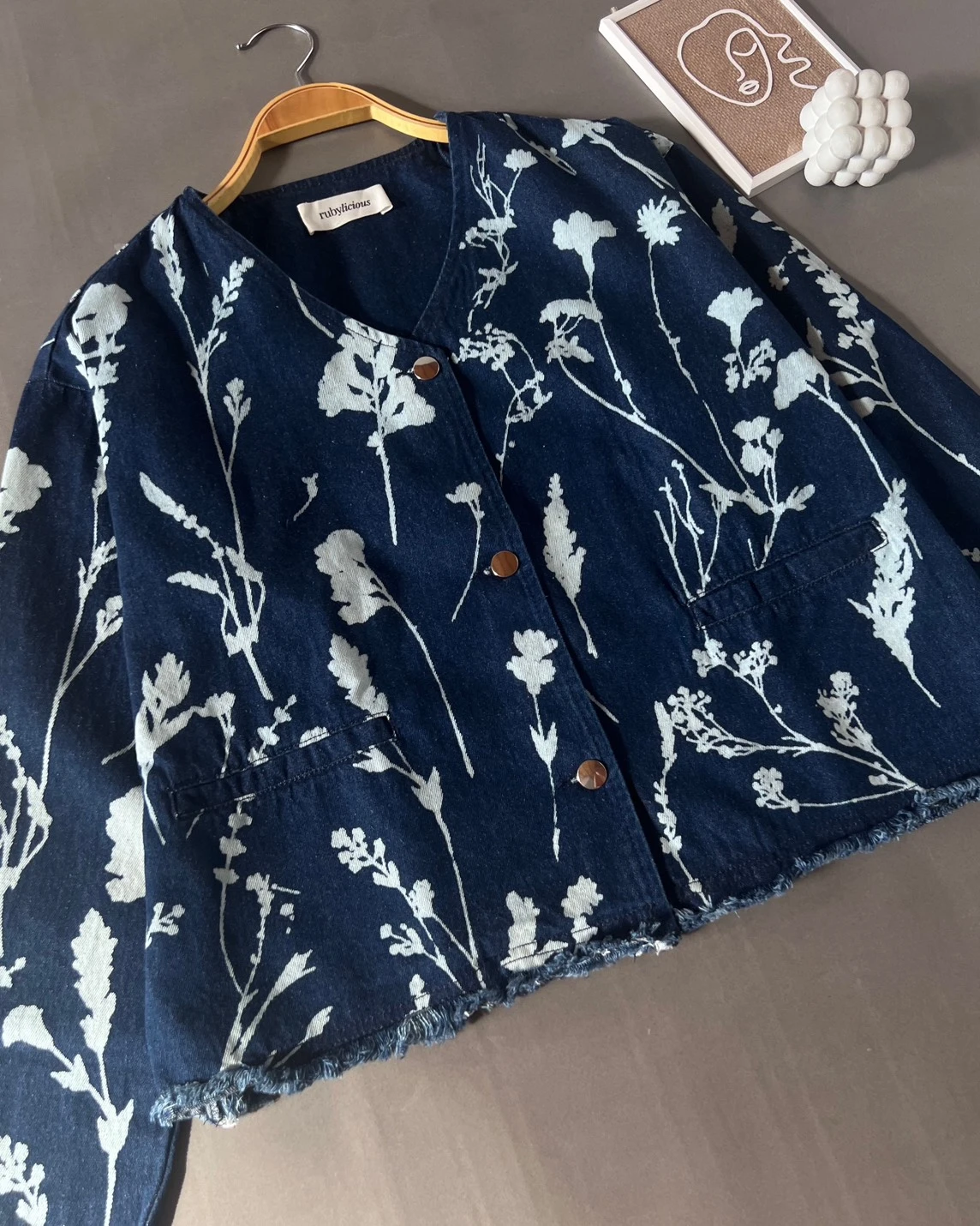Zefira Denim Cardi Kode Ps1123A Dark Blue