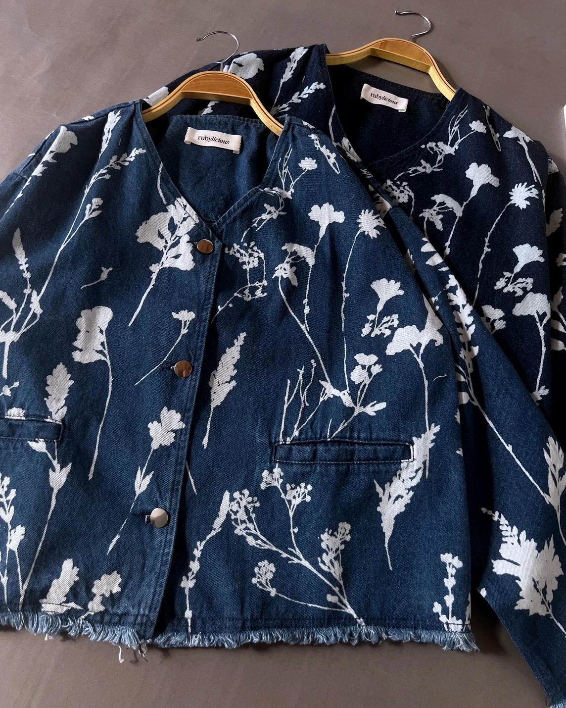 Alternative view of Zefira Denim Cardi Kode Ps1123A Medium Blue